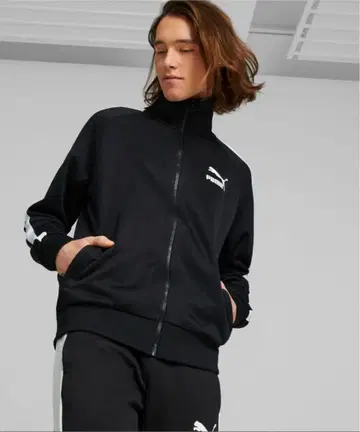 PUMA 블랙 집업 자켓