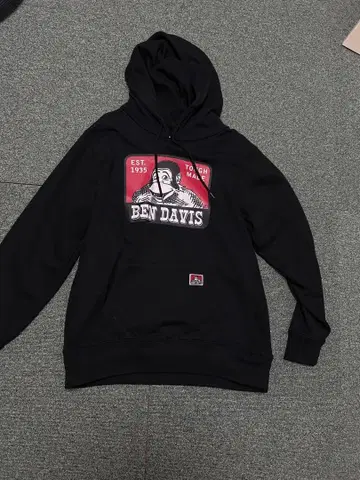 BEN DAVIS 블랙 후드티
