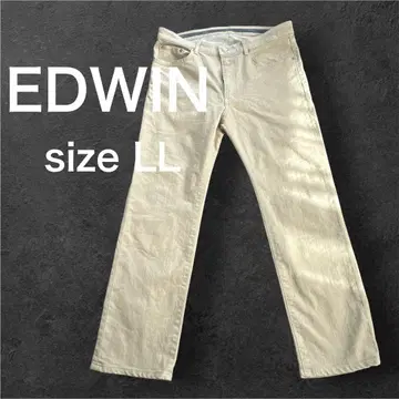 Edwin 아이보리 스트레이트 데님