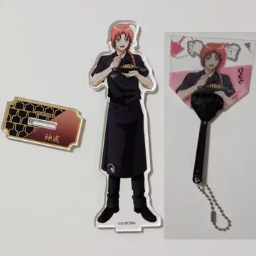은혼 카무이 봇테쥬 콜라보 아크릴 스탠드 테코형 부채 키링