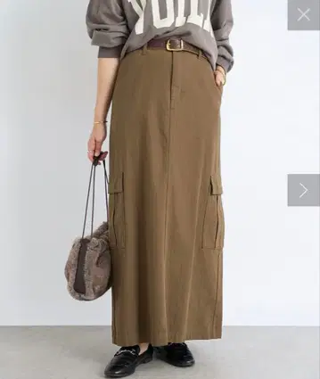 RIVE DROITE(리브 드와) MONN.:.(몽) 카고 맥시 스커트