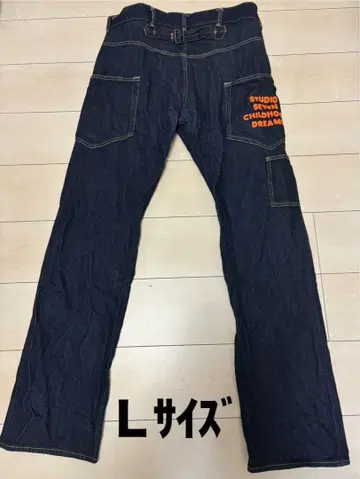 GU x STUDIO SEVEN 콜라보레이션 워크 청바지 네이비 L