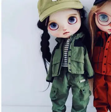 네오 브라이스 옷 갈아입기 의류 카키 자켓