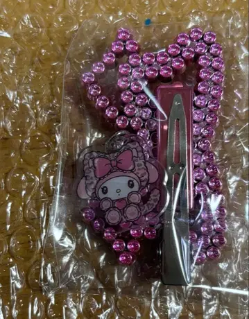 산리오 갸루 고양이 시크릿 헤어 클립 마이멜로디