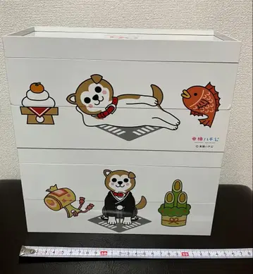 마스코트 캐릭터 도요코 하치코 수납 박스 2단 쌓기