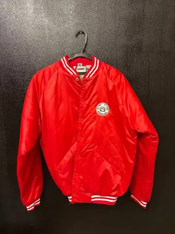 Cardinal 빨간색 바시티 자켓 M 사이즈