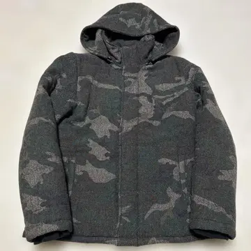 glamb 다운 자켓 카모플라주 카모 패턴 모즈 코트