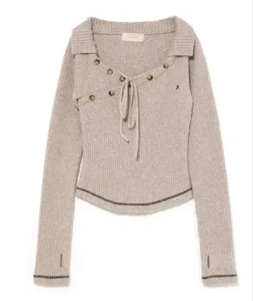 아니타 버튼 니트 탑 앤드마리