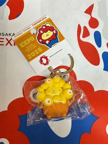 먀쿠먀쿠 산리오 입체 마스코트 최애 컬러 키링 폼폼푸딩