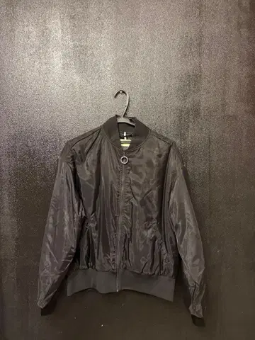 블랙 봄버 자켓