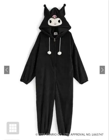 grl 산리오 [sf932] 룸웨어 쿠로미 인형옷 파자마