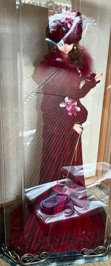 서양 인형 Lorraine 로느 빨간색 드레스를 입은 귀부인 프랑스 인형