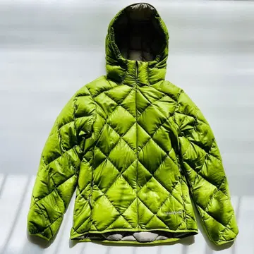 mont-bell 몽벨 라이트 다운 자켓 M 라임 그린 후드