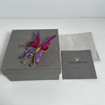 레어! 스와로브스키 브로치 나비 버터플라이 2004년 단종 실버925