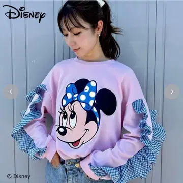 [ L 사이즈 ] Disney 미니 마우스 트레이닝복 핑크 여성용 프릴