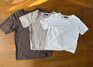 코튼 반팔 T셔츠 3장 세트