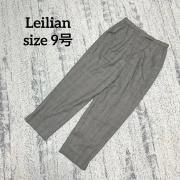 [ 레리안 ] 테이퍼드 팬츠 턱 센터 프레스 체크 9호 슬릿