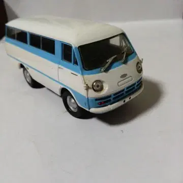 버스형 미니카 화이트와 파랑