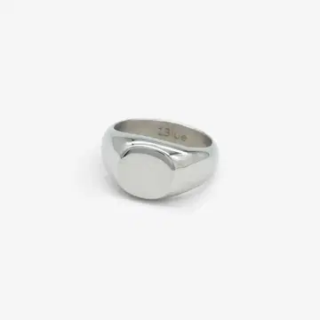 13lue 실버 심플 라운드 링 반지