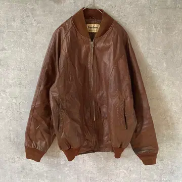 가죽 자켓 빈티지 싱글 소가죽 가죽 XL 사이즈