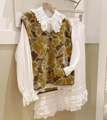 새상품 BEAMS BOY 자카드 보아 풀오버