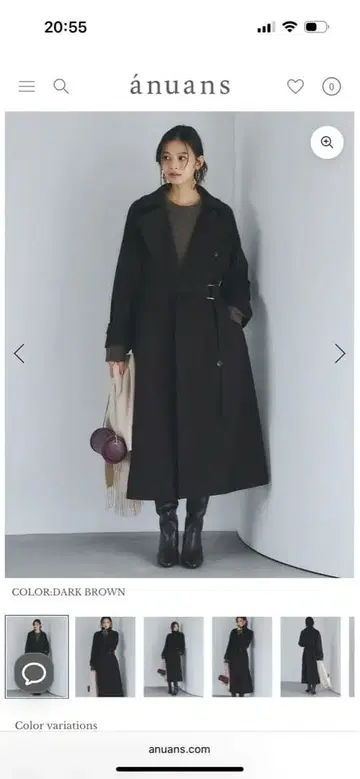 아뉴앙스 울 트렌치코트