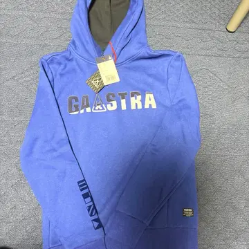 [택 포함 새상품] GAASTRA 후드티 M 사이즈 블루 초레어