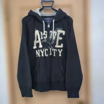 아메리칸 이글 지퍼 후드티 M 블랙