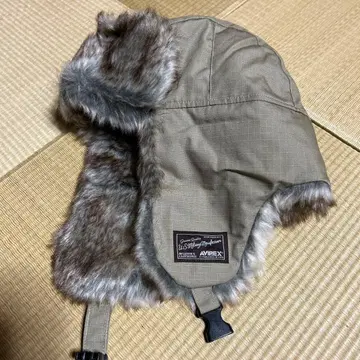 AVIREX 베이지 플라이트 캡 새상품