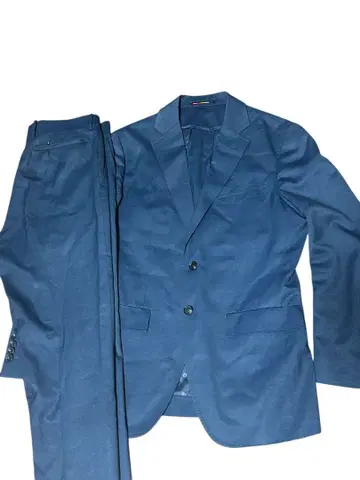 새상품급 오리히카 세탁 OK 셋업 스트라이프 네이비