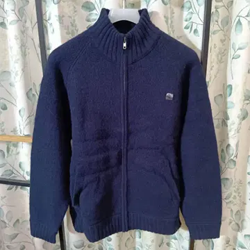 [ 미사용 ] UNIQLO 90' 보일 울 지퍼 가디건 네이비 남성용 L