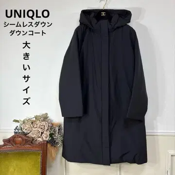 새상품급 빅 사이즈 UNIQLO 심리스 다운 다운 코트