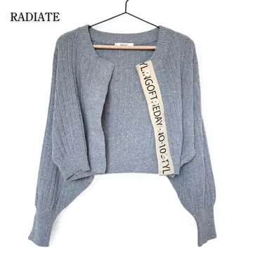 RADIATE 스콧 클럽 야마다야 로고 테이프 믹스 니트 가디건