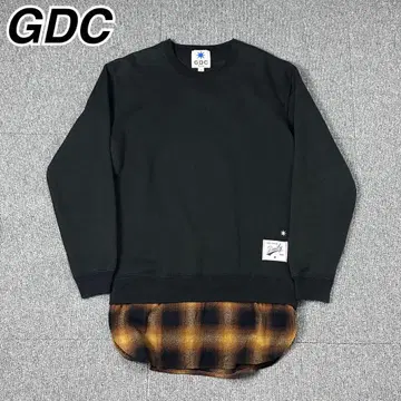 GDC 레어 아카이브 옴브레 셔츠 레이어드 맨투맨 트레이닝복 블랙