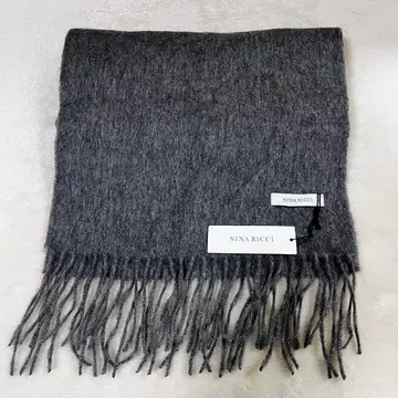 택 포함 새상품 NINA RICCI 니나리치 캐시미어100 머플러 그레이
