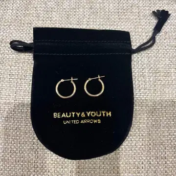 BEAUTY&YOUTH k10 골드 후프 귀걸이