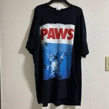 00년대 USA 구제 의류 PAWS 그래픽 T셔츠 XL