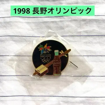 핑 배지 1998 나가노 올림픽 샤미센 코카콜라 타이업