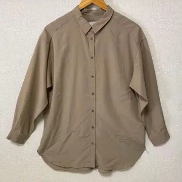 슬로브 이에나 긴팔 셔츠 프리 사이즈 레이온 모카 베이지