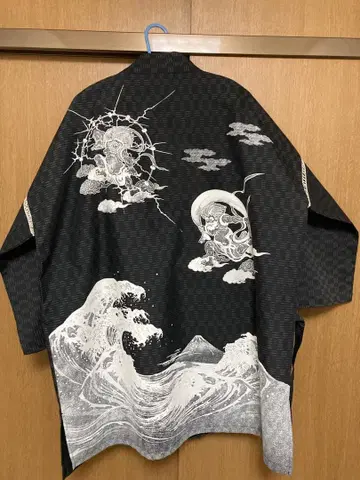 루즈한 사이즈 4L 남성용 진베이 상하의 풍신뇌신