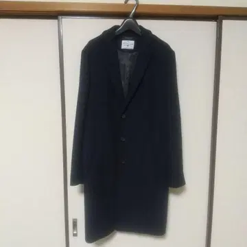 RAGEBLUE 메리노울 체스터 코트 L 네이비