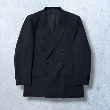 더블 브레스트 테일러드 자켓 블랙