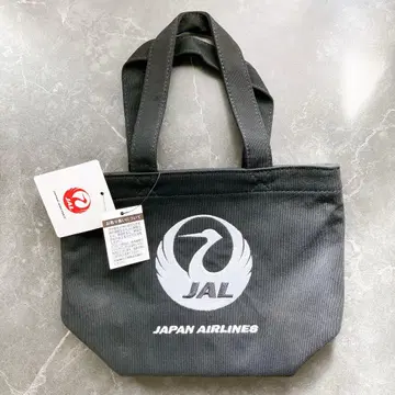JAL 오리지널 맨투맨 미니 토트 런치 토트 블랙 일본항공