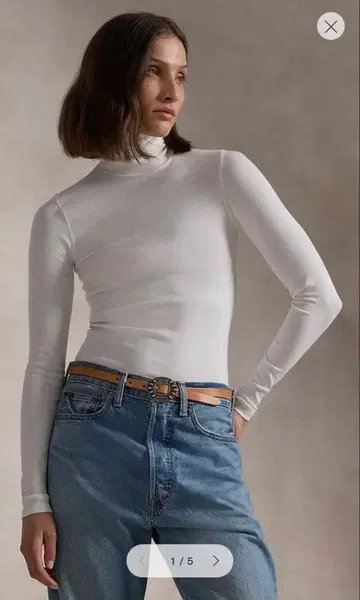 POLO 새상품 택 포함 미사용품 폴로 랄프로렌 리브 터틀 화이트 S