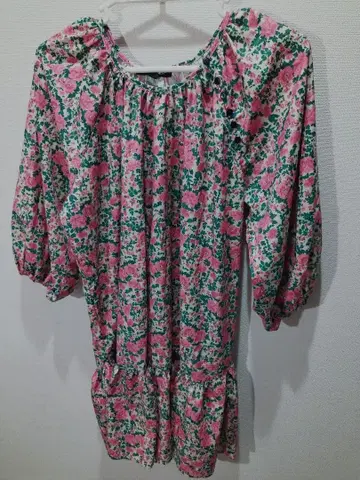 BRACH BRACH 꽃무늬 칠부 소매 튜닉