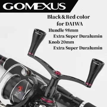 고메사스 더블 핸들 알루미늄 노브 블랙 레드 98mm 다이와