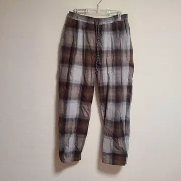 라디얼 Radiall 플란넬 체크 이지 팬츠 캐주얼 S