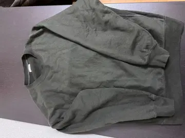 다크 그린 M 크루넥 트레이닝복