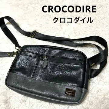 미사용 새상품 크로커다일 남성용 숄더백 블랙/그레이