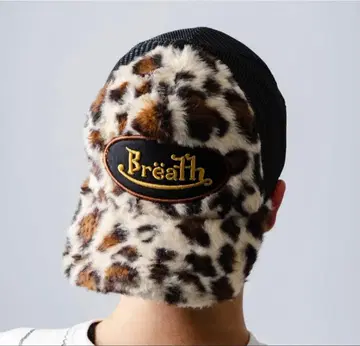 BREATH FAUX LEOPARD FUR CAP BROWN 블레스